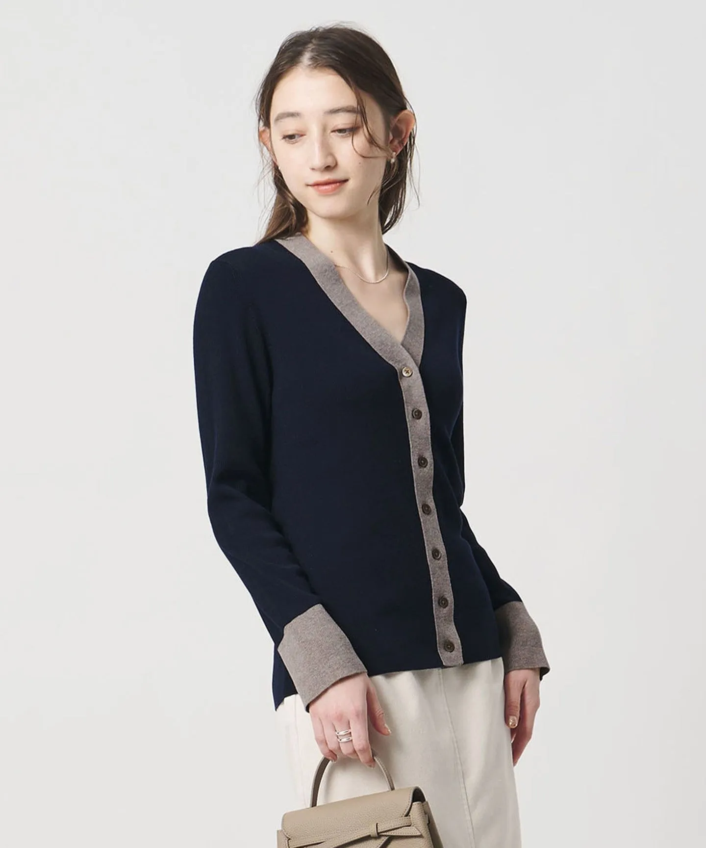 18G ウール リブ カーディガン sold by United Arrows product image thumbnail 3