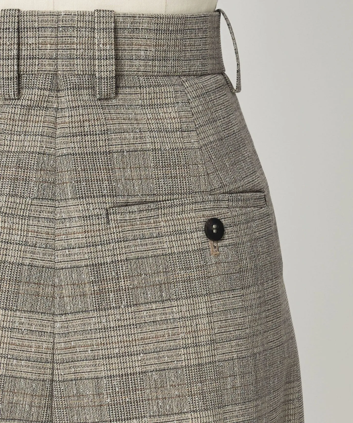 PRE グレンチェックストレートパンツ sold by United Arrows product image thumbnail 5
