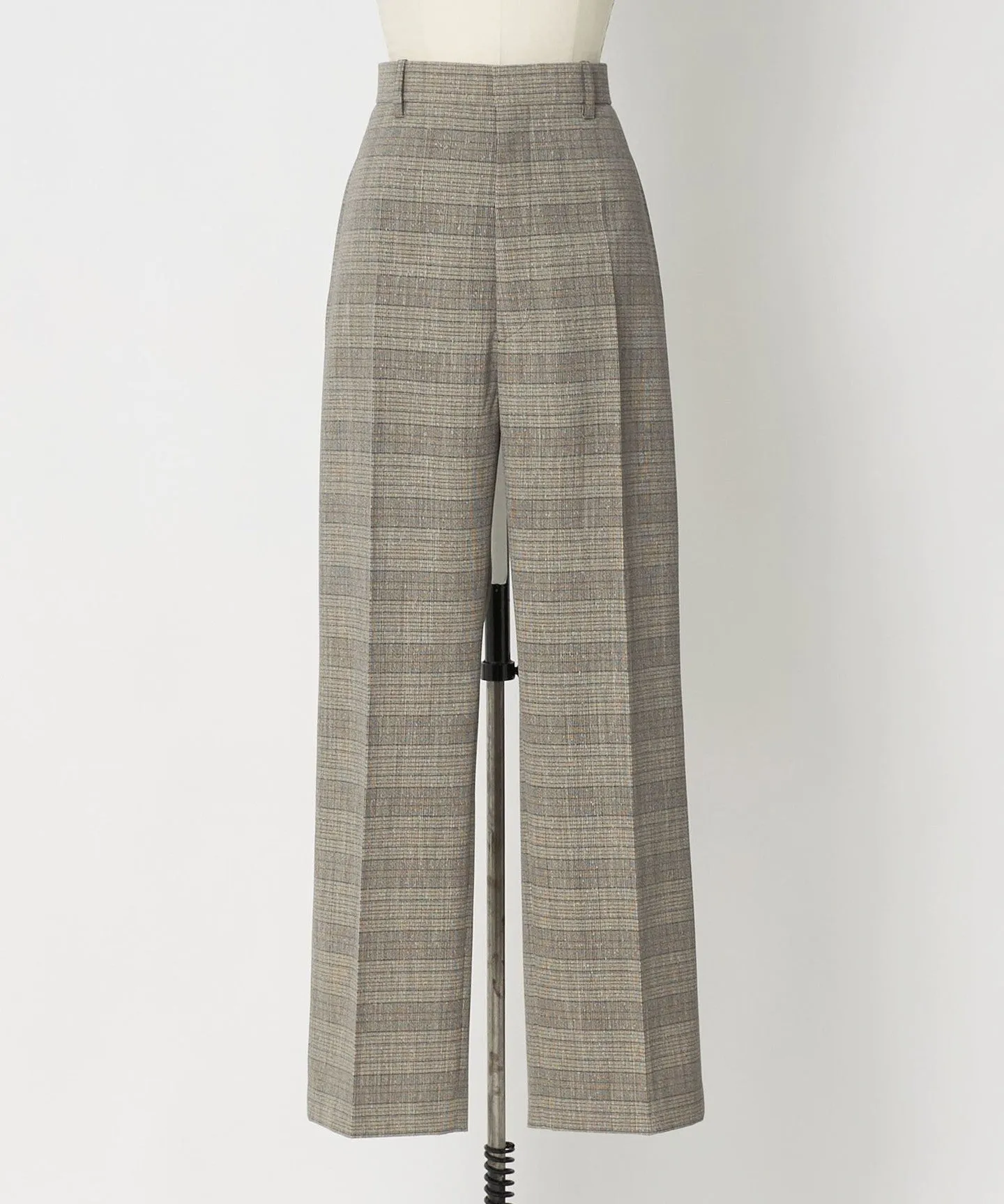 PRE グレンチェックストレートパンツ sold by United Arrows