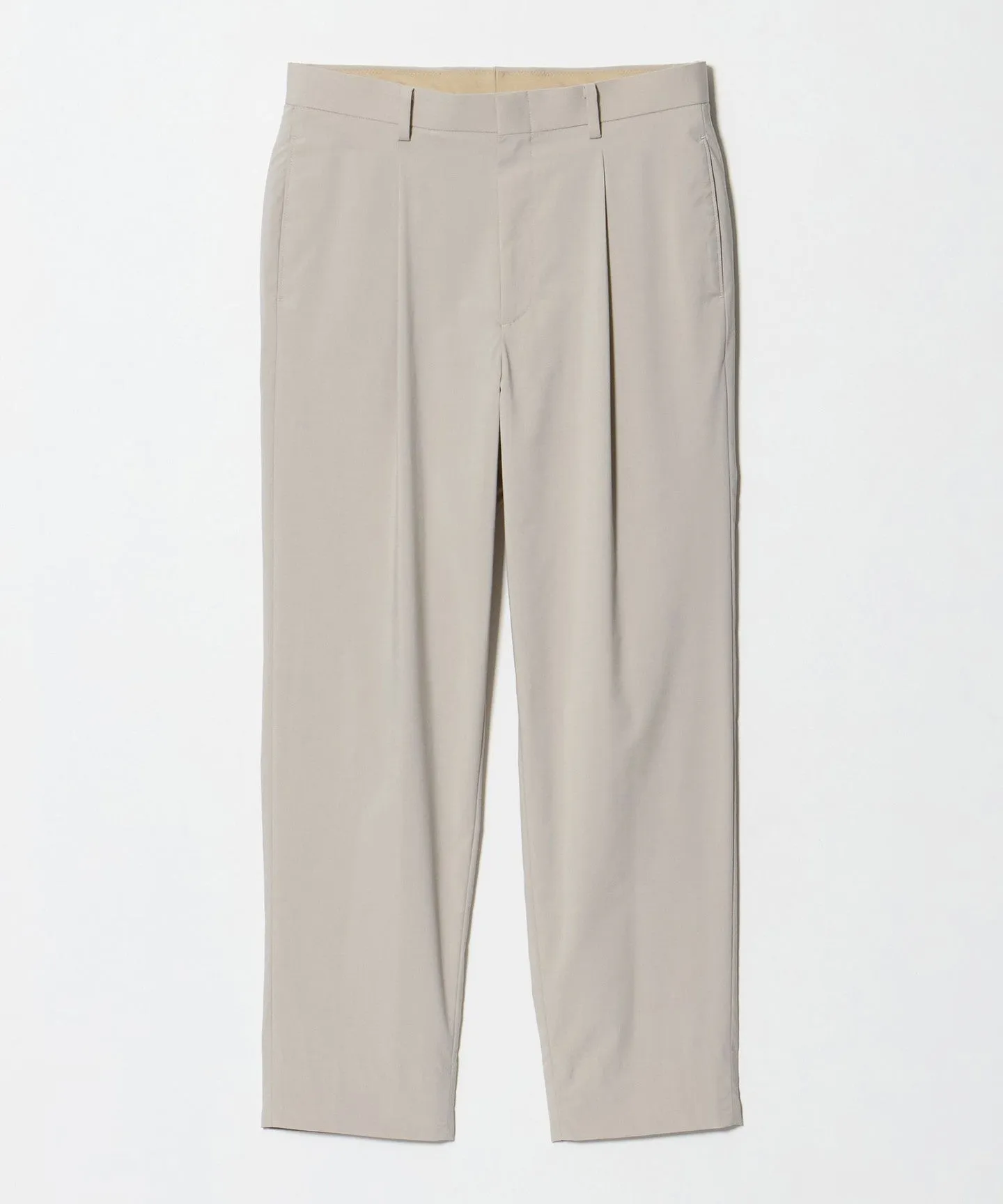 クール 1プリーツ テーパード スラックス NO.7 接触冷感 ヨコストレッチ sold by United Arrows