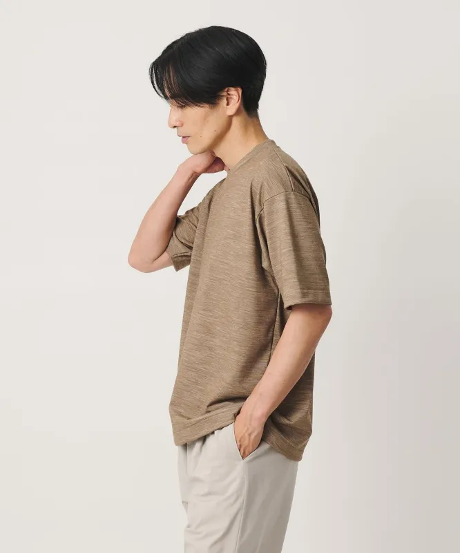 ウール テクスチャード クルーネック Tシャツ made by United Arrows