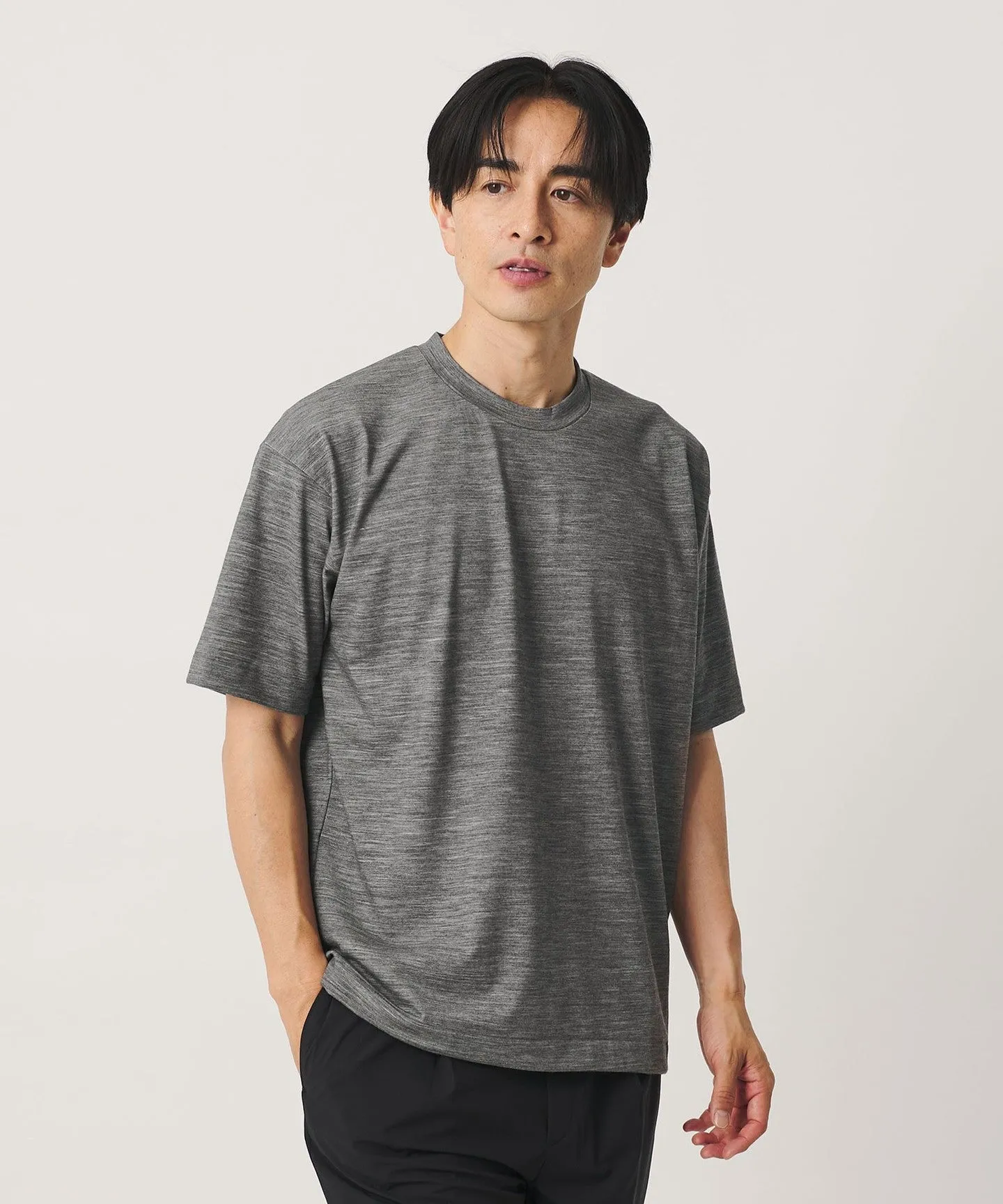 ウール テクスチャード クルーネック Tシャツ sold by United Arrows product image thumbnail 3