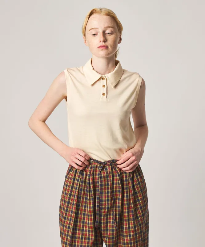 [Steven Alan]ウール ジャージー ノースリーブ プルオーバー made by Steven Alan