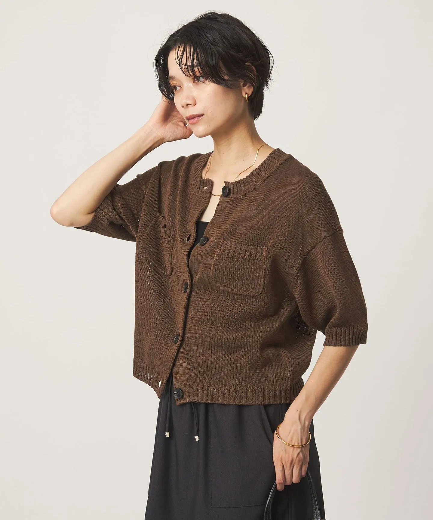 ハーフスリーブ ニット カーディガン sold by United Arrows product image thumbnail 4