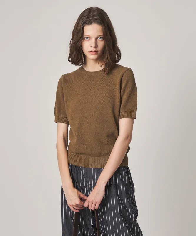 [Steven Alan]ハーフスリーブ ニット プルオーバー made by Steven Alan