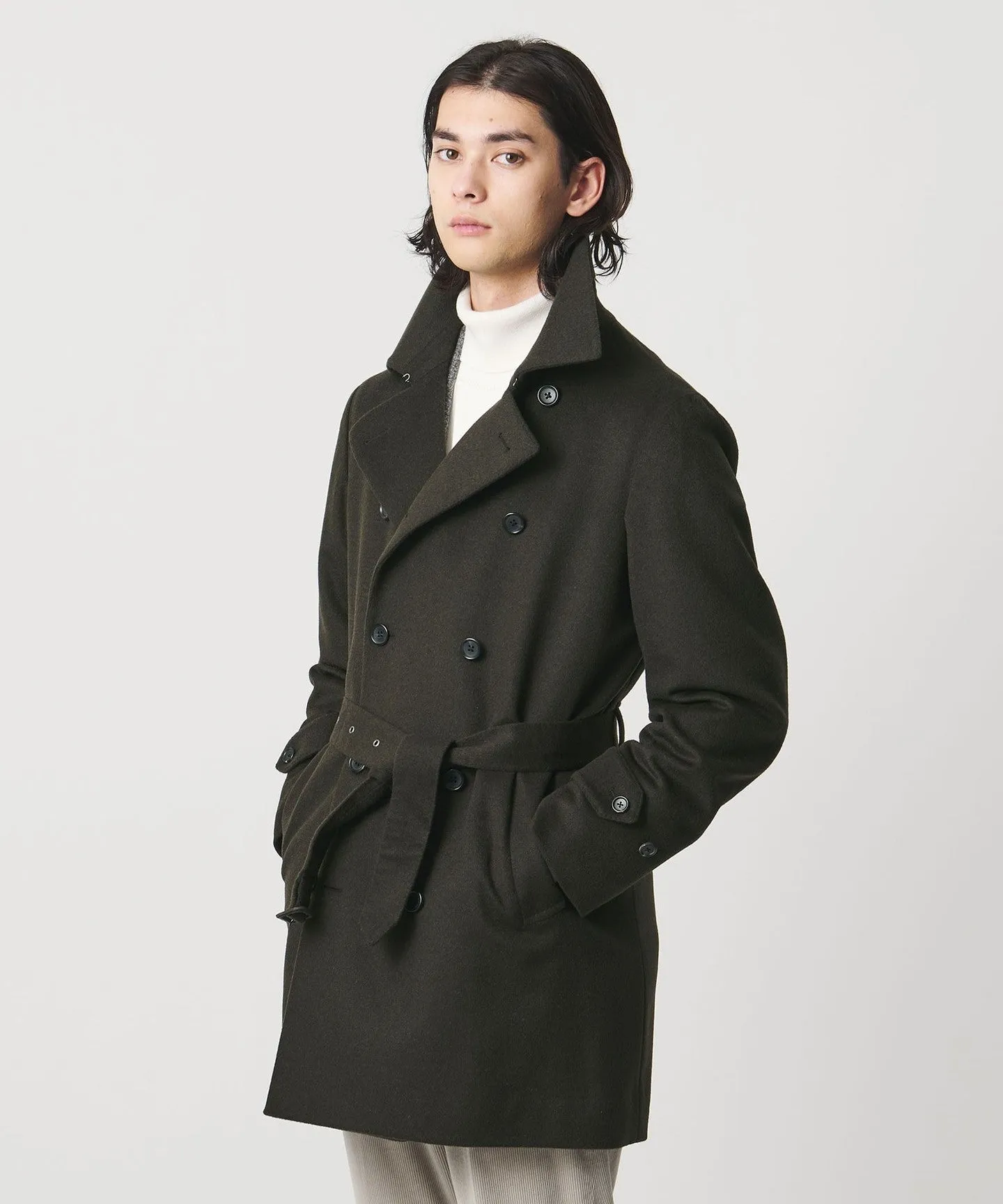 ウール カシミヤ ビーバー ショートトレンチコート sold by United Arrows product image thumbnail 2