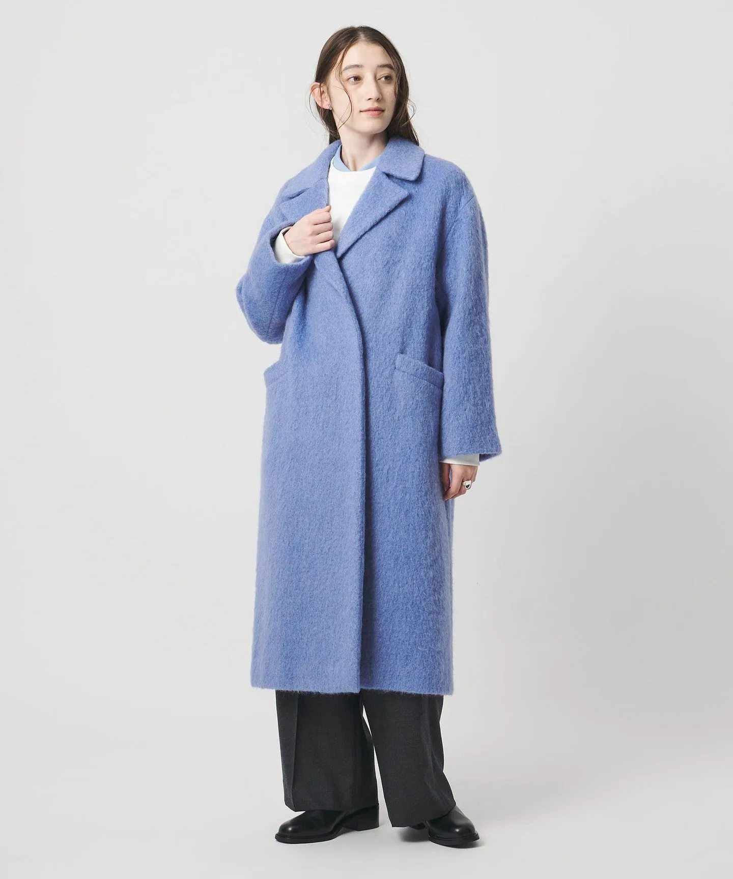 シャギー ビッグ テーラード コート sold by United Arrows product image thumbnail 4