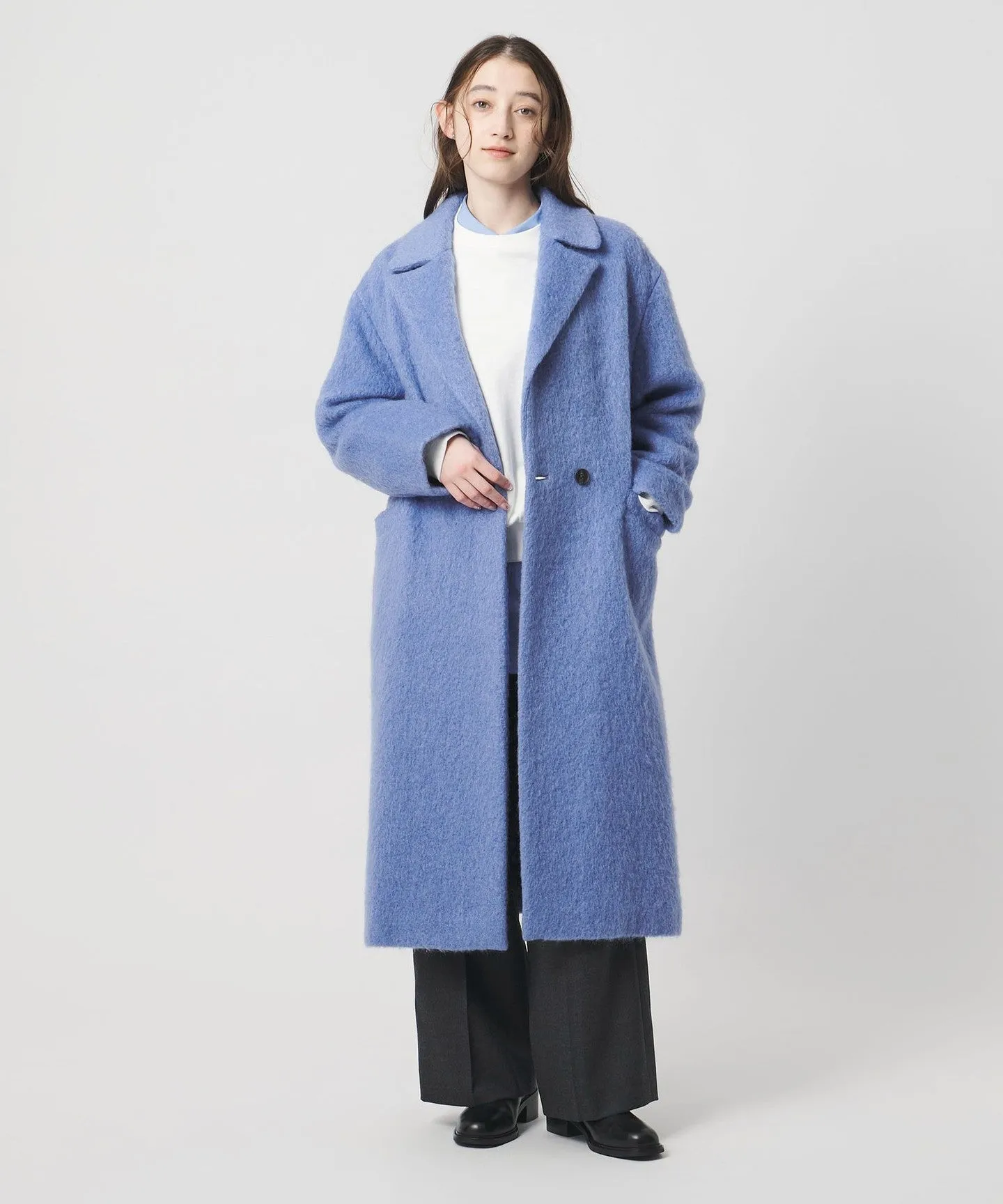 シャギー ビッグ テーラード コート sold by United Arrows product image thumbnail 5