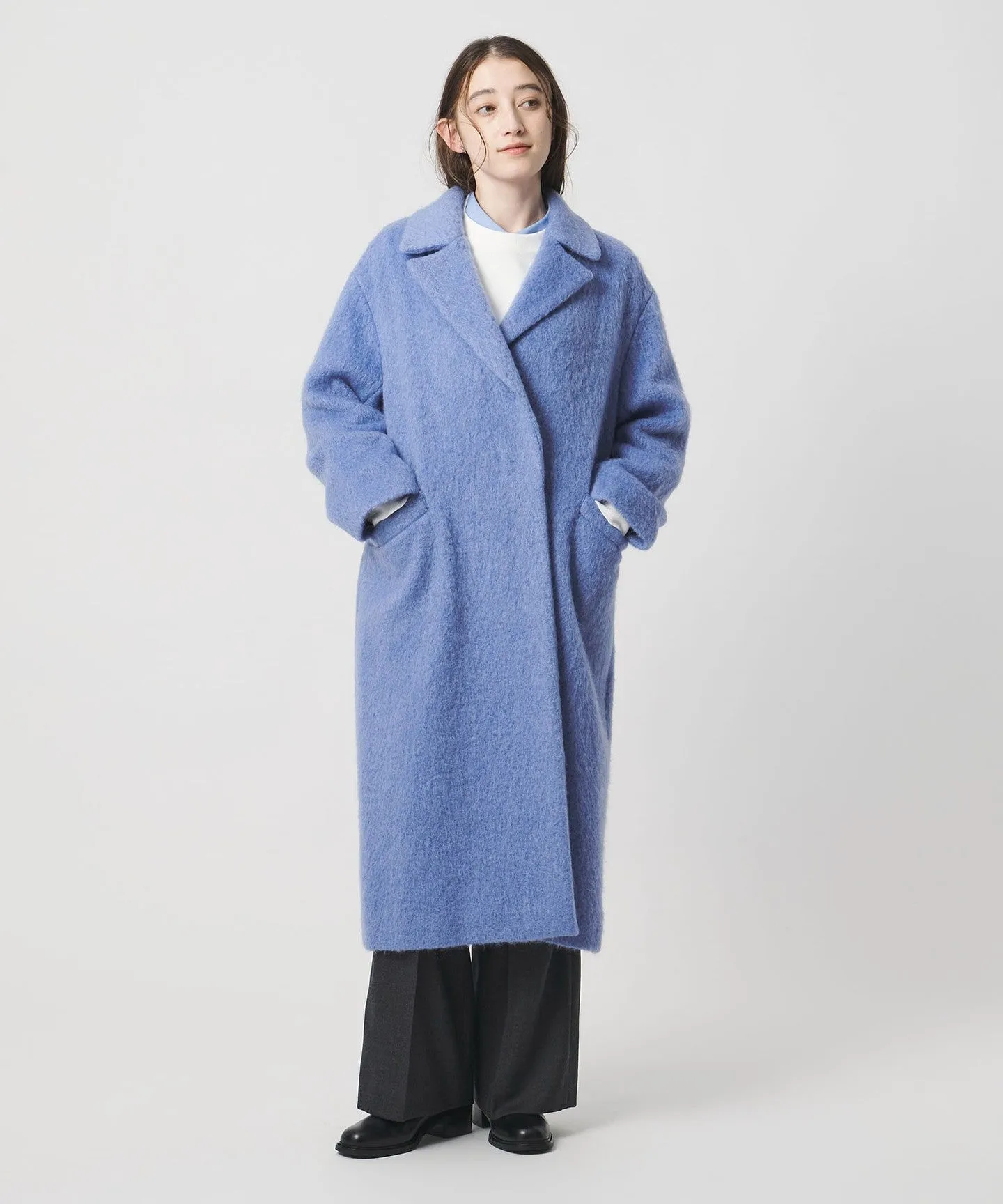 シャギー ビッグ テーラード コート sold by United Arrows