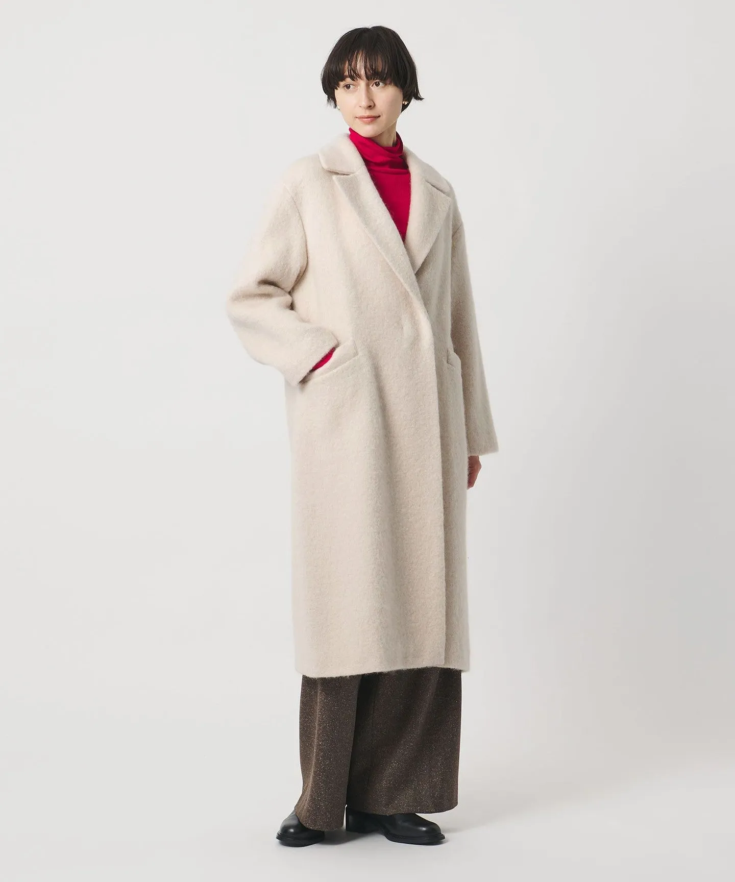 シャギー ビッグ テーラード コート sold by United Arrows product image thumbnail 2