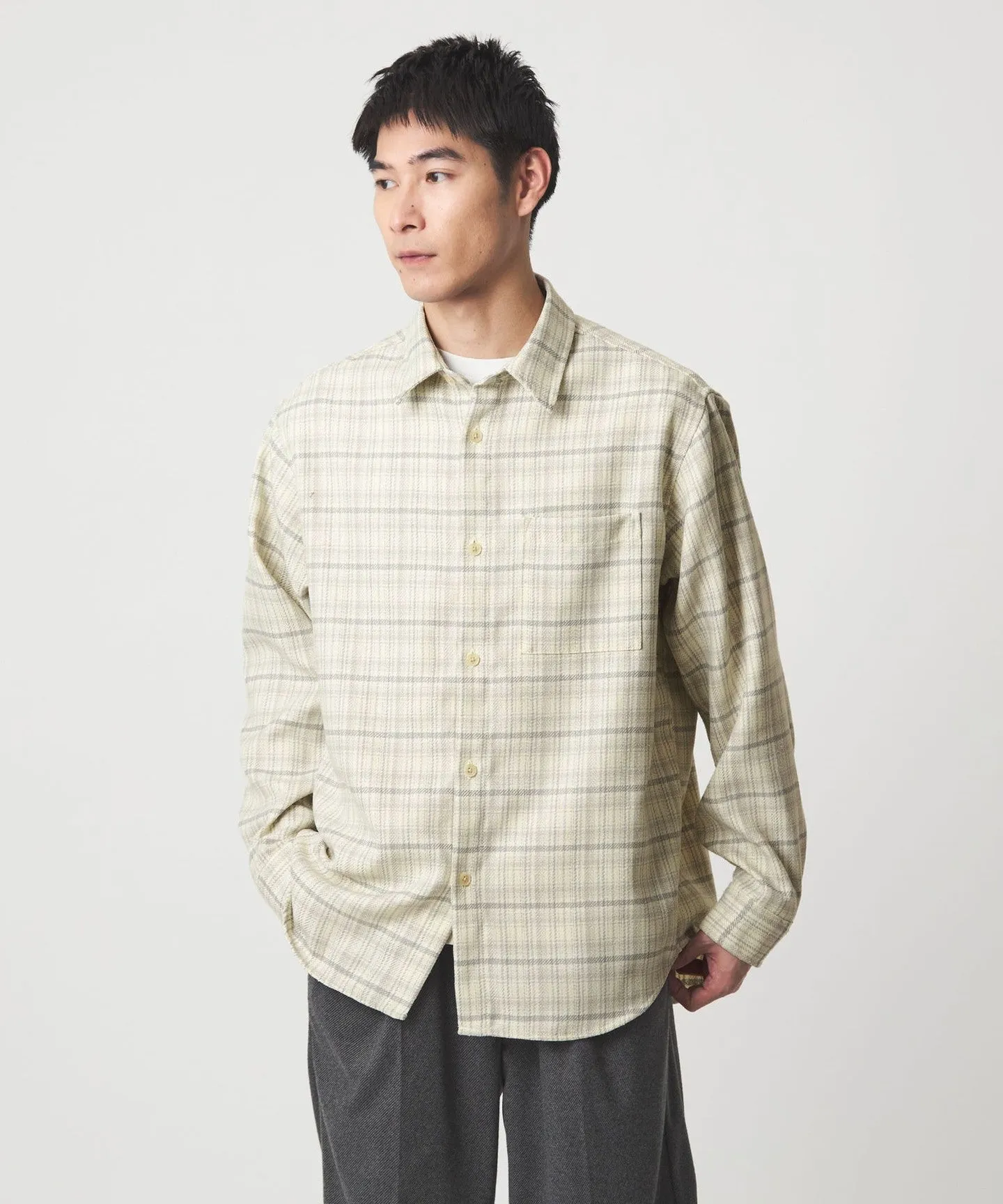 ブークレ チェック ジャストルーズ シャツ sold by United Arrows product image thumbnail 3