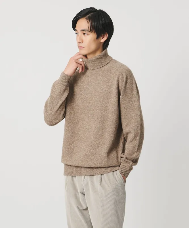 ウール カシミヤ ミドルゲージ タートルネック ニット made by United Arrows