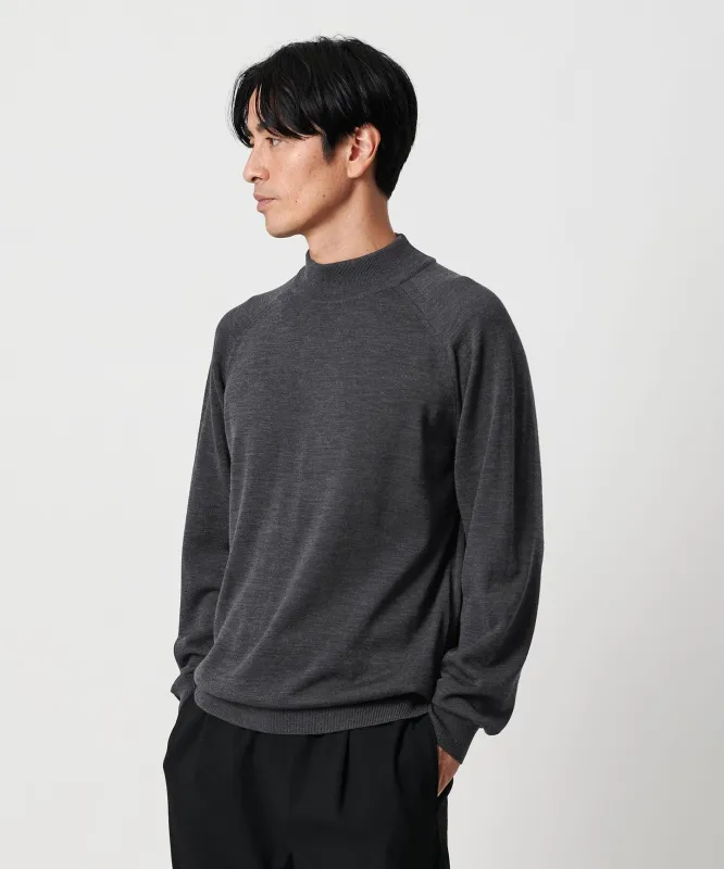SUPER130 ウール タートル ニット ウォッシャブル made by United Arrows
