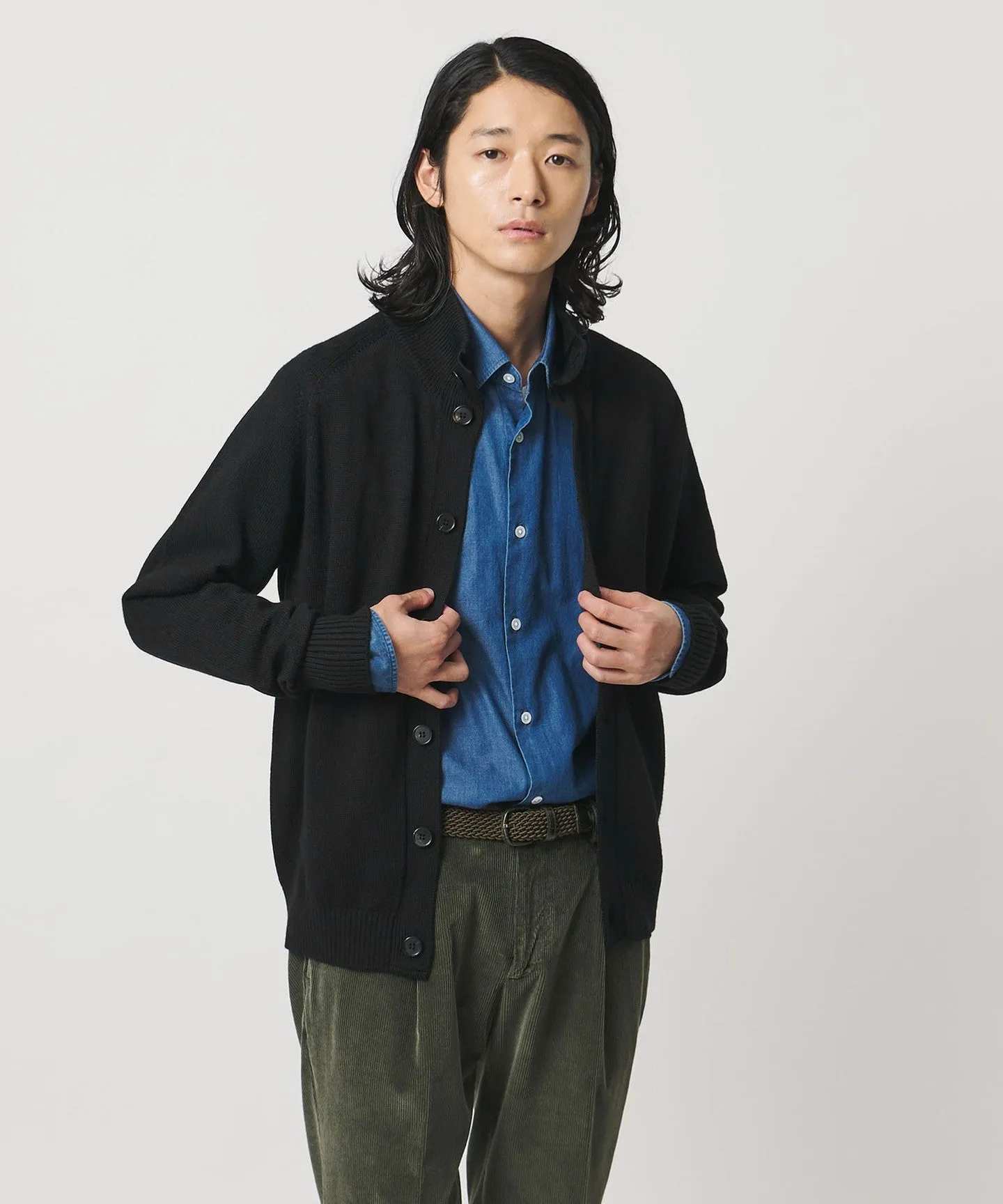 YAMAGATA ミドルゲージ レイズドネック ニット sold by United Arrows product image thumbnail 2