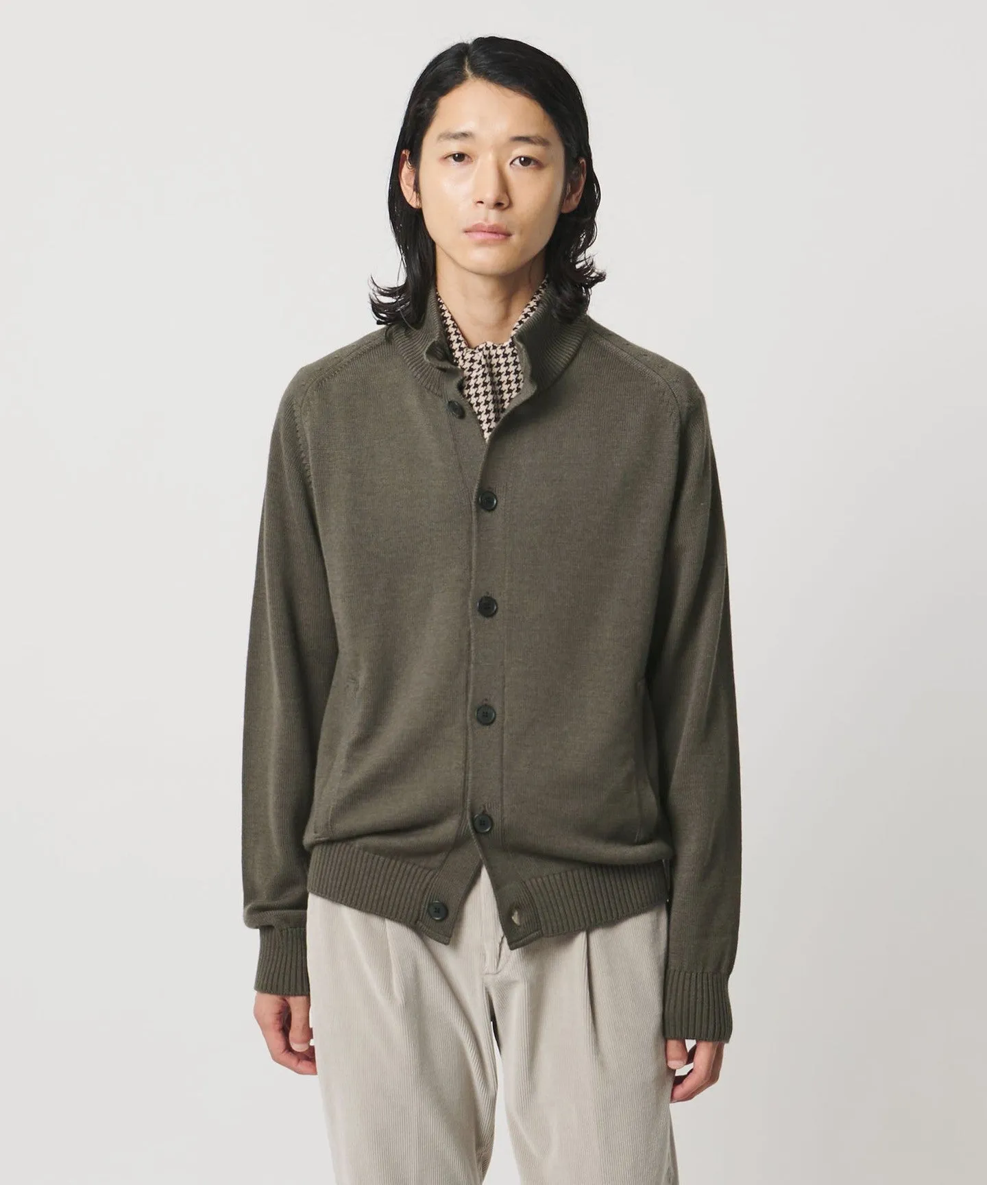 YAMAGATA ミドルゲージ レイズドネック ニット sold by United Arrows product image thumbnail 3