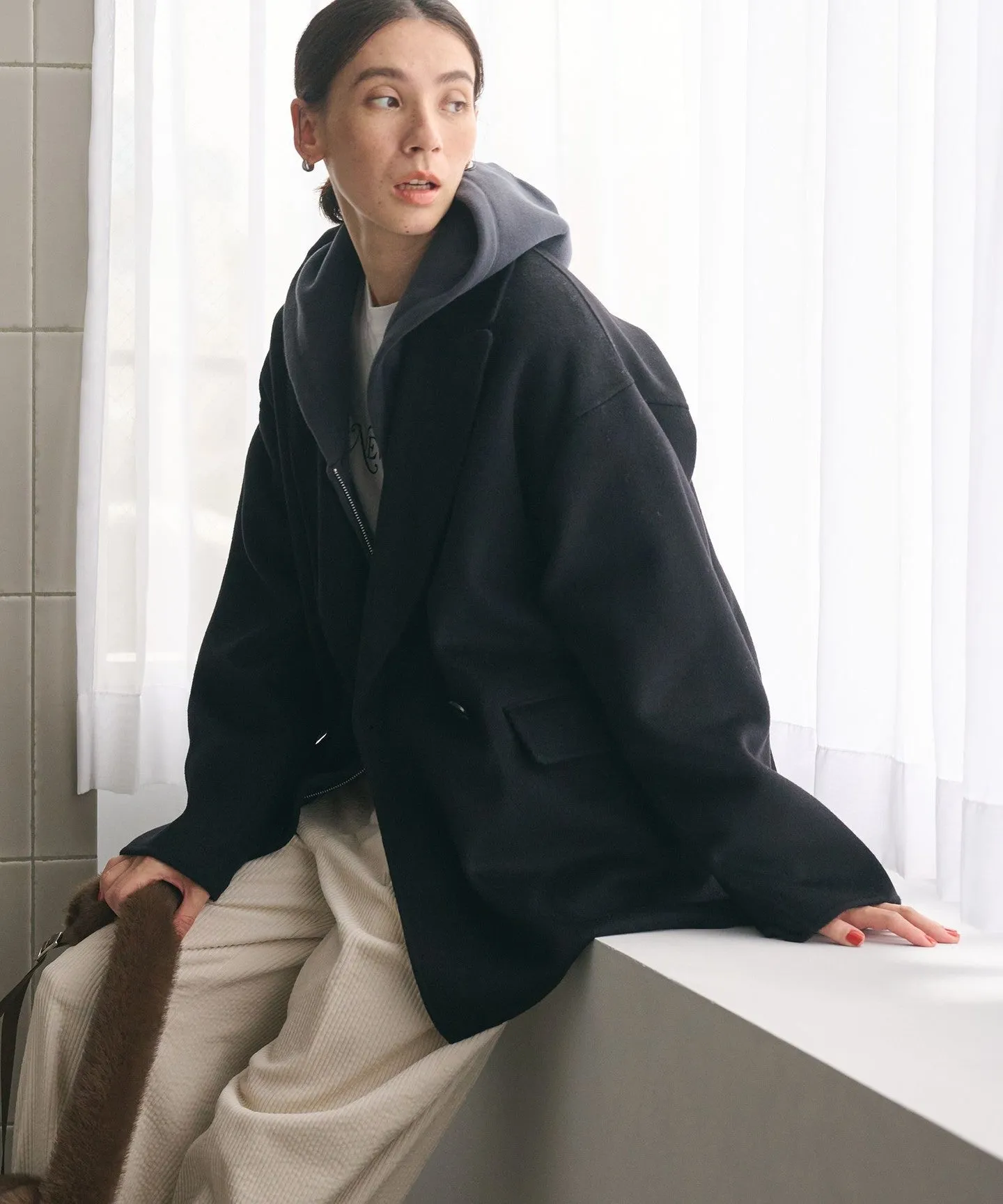 リバー テーラード ミドルコート sold by United Arrows product image thumbnail 4