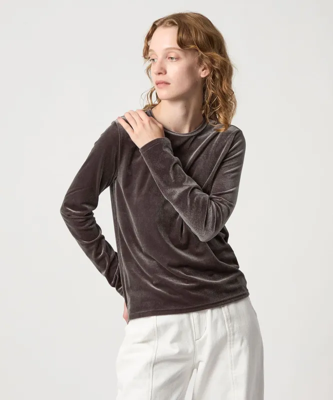 [Steven Alan]ベロア ロングスリーブ プルオーバー made by Steven Alan
