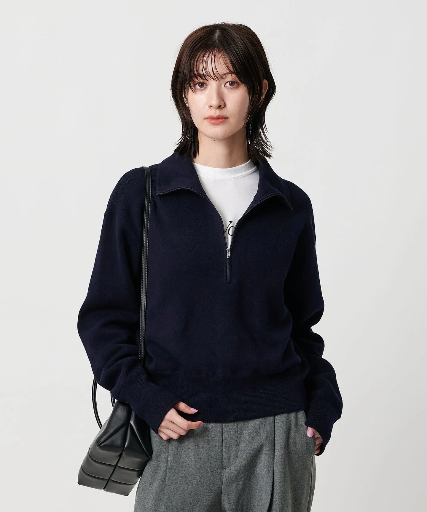 コットンカシミヤ ハーフジッププルオーバー ウォッシャブル sold by United Arrows product image thumbnail 3