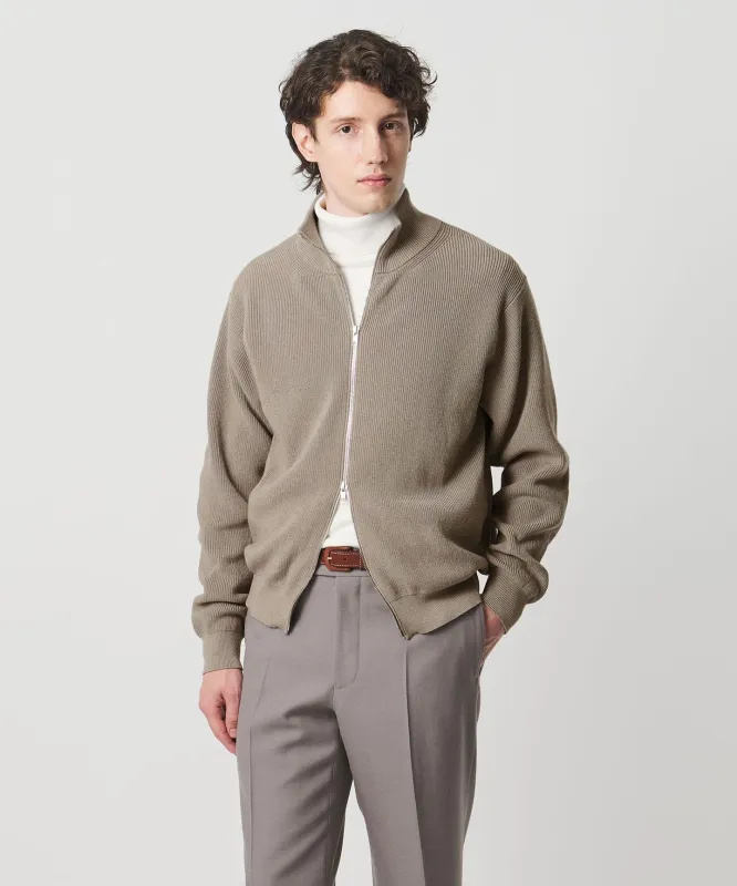 ジップアップ ドライバーズニット made by United Arrows