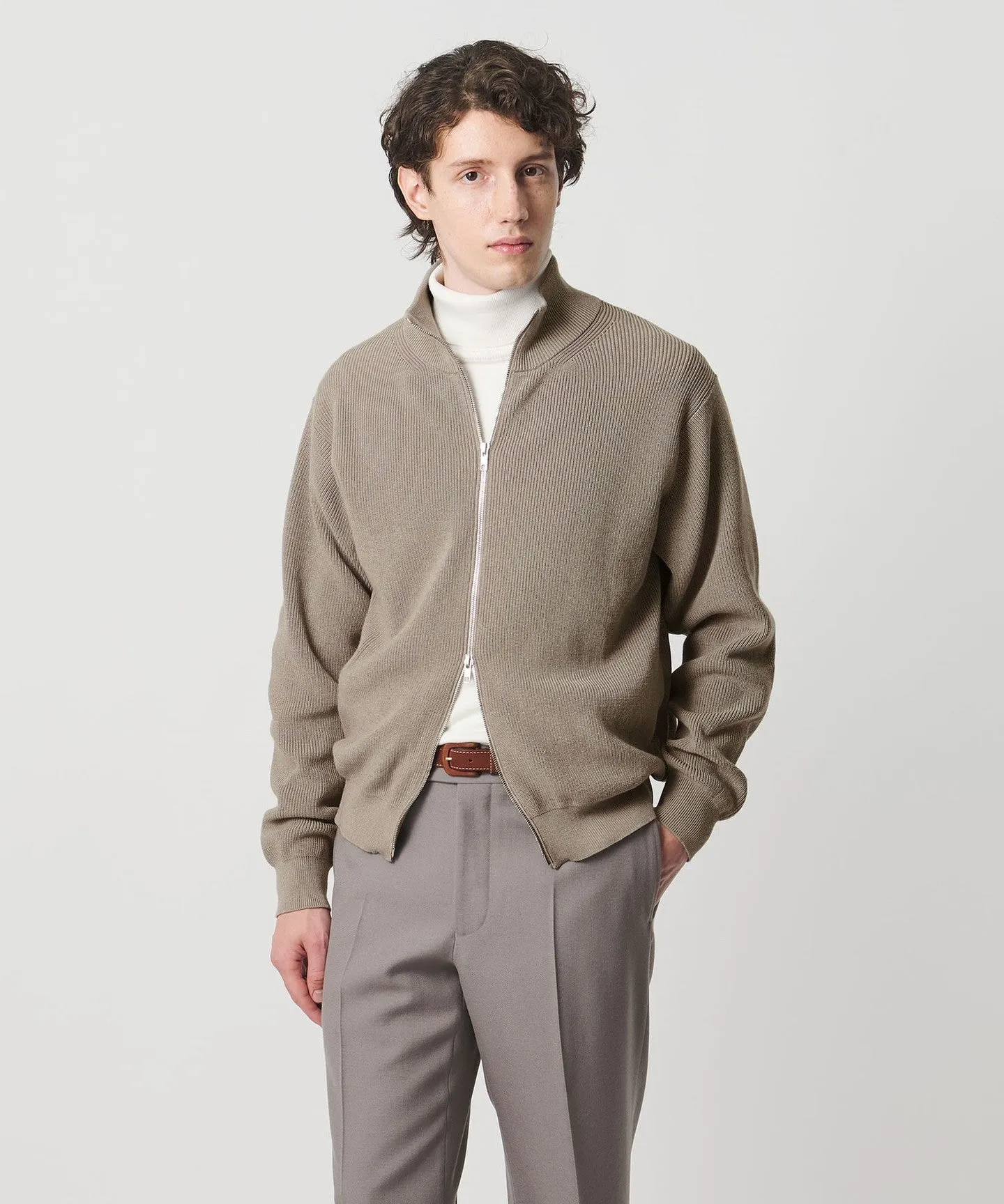ジップアップ ドライバーズニット sold by United Arrows