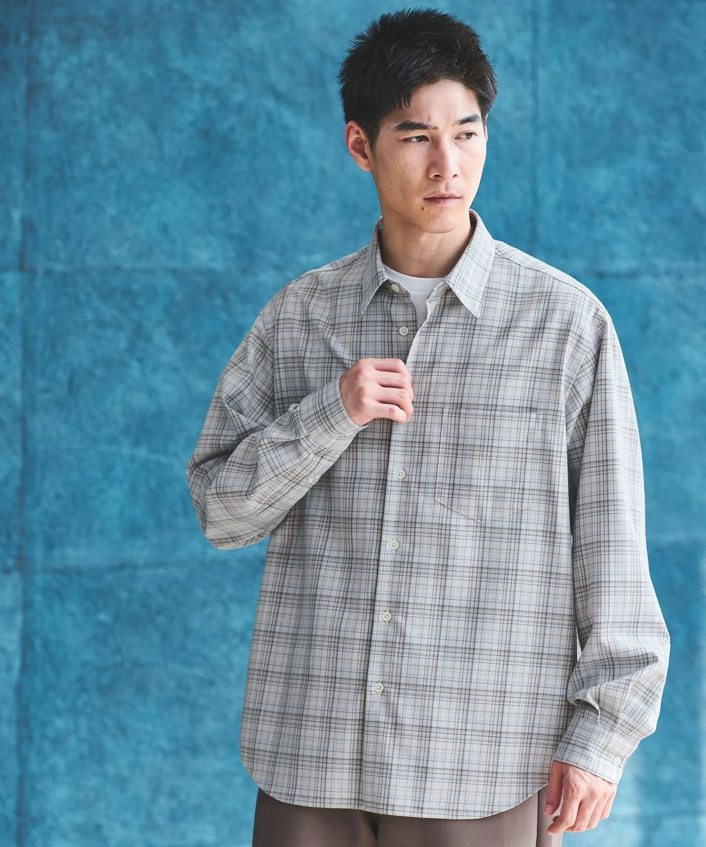 ウォッシャブル チェック ジャストルーズ シャツ sold by United Arrows product image thumbnail 3