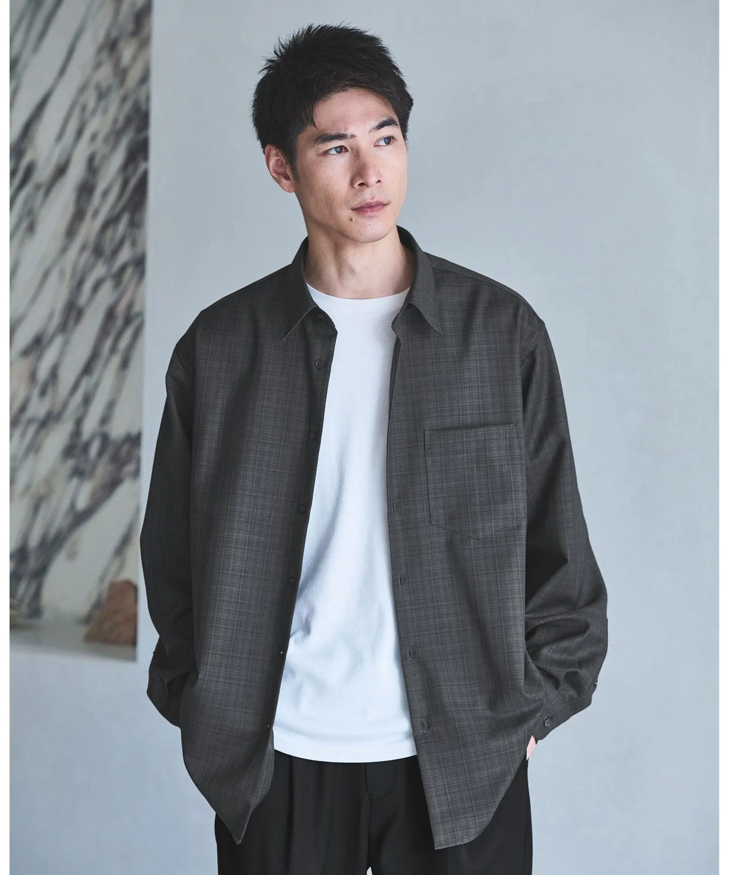 ウォッシャブル チェック ジャストルーズ シャツ sold by United Arrows product image thumbnail 2
