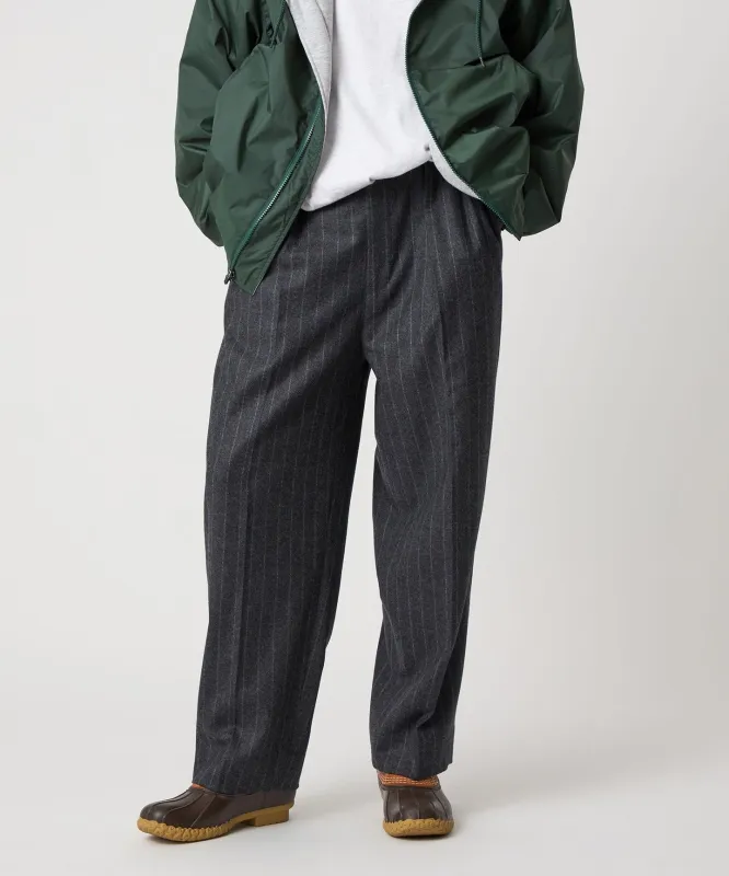 [Steven Alan] ウール フラノ インツープリーツ ドレス トラウザーズ made by Steven Alan