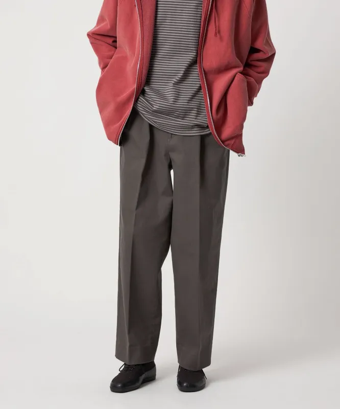 [Steven Alan] ドリル インツープリーツ ドレス トラウザーズ made by Steven Alan