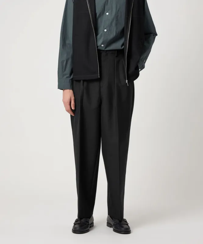 [Steven Alan] ウール オックスフォード イン ツープリーツ ドレス トラウザーズ made by Steven Alan