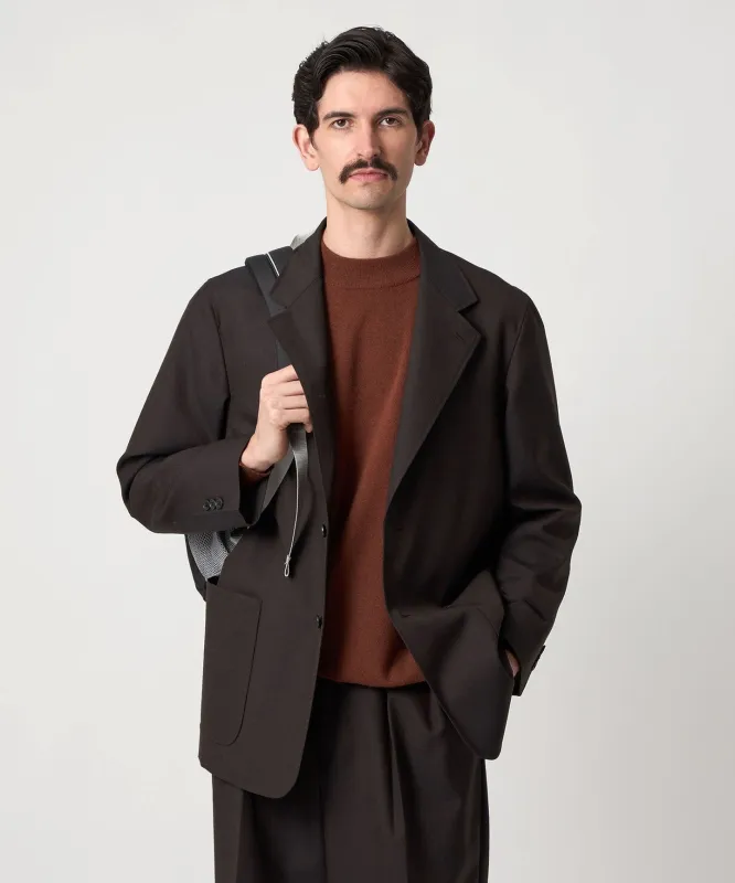[Steven Alan] ウール オックスフォード シングルブレステッド 2B ジャケット made by Steven Alan