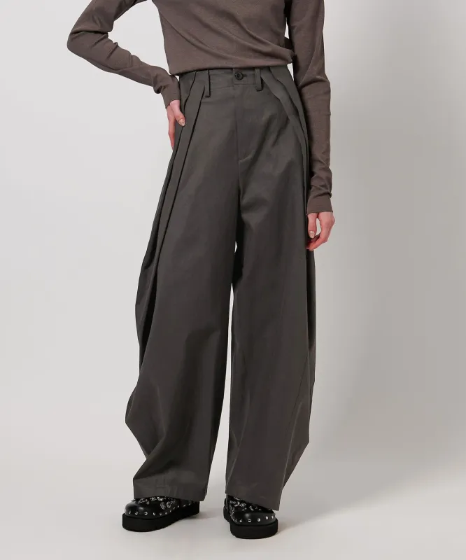 [ASTRAET]コットン ギャバ 2タック テーパードパンツ made by United Arrows