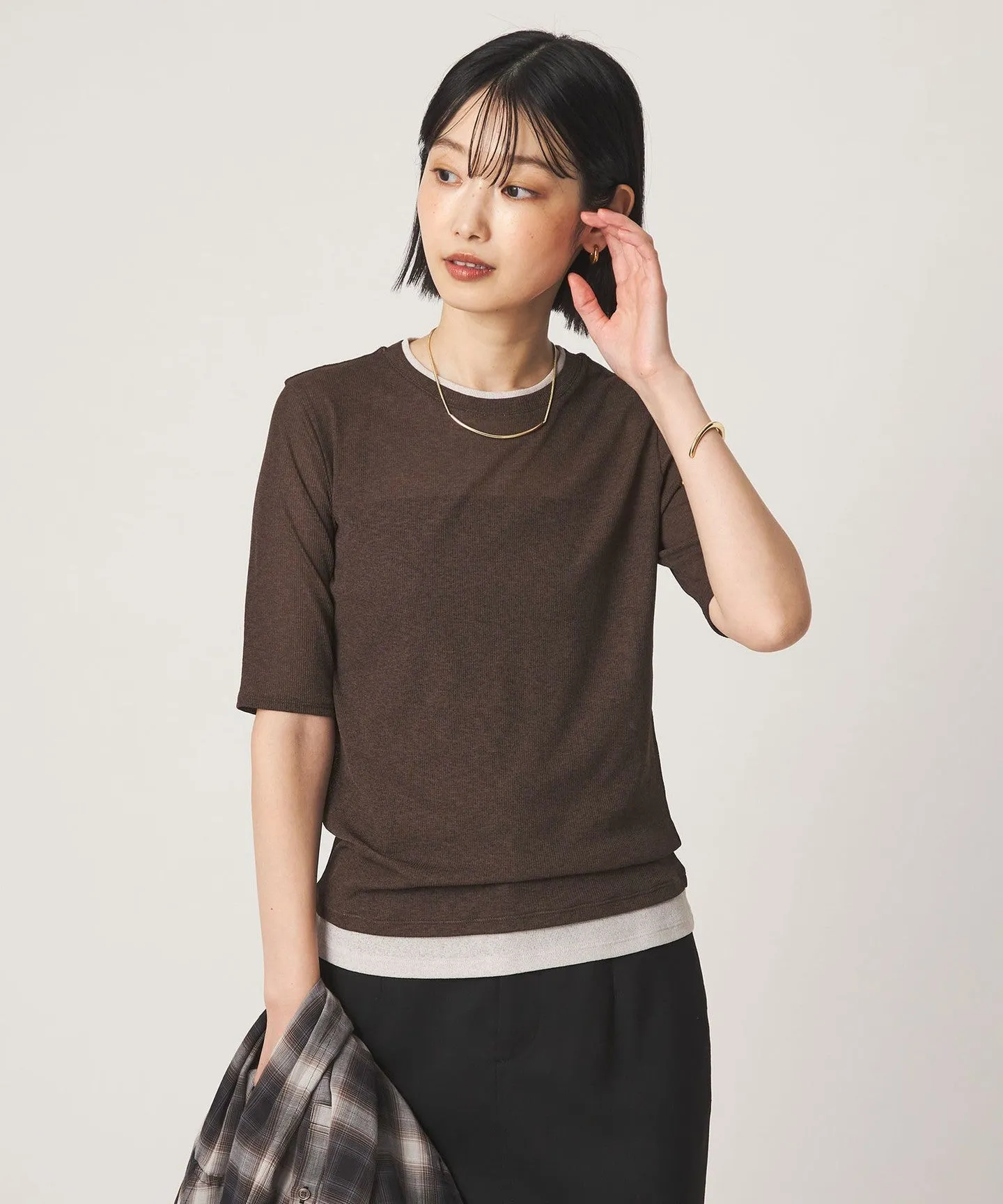 シアー メランジ Tシャツ sold by United Arrows product image thumbnail 3