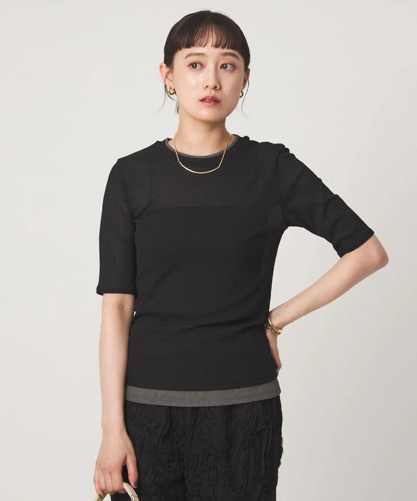 シアー メランジ Tシャツ sold by United Arrows product image thumbnail 2