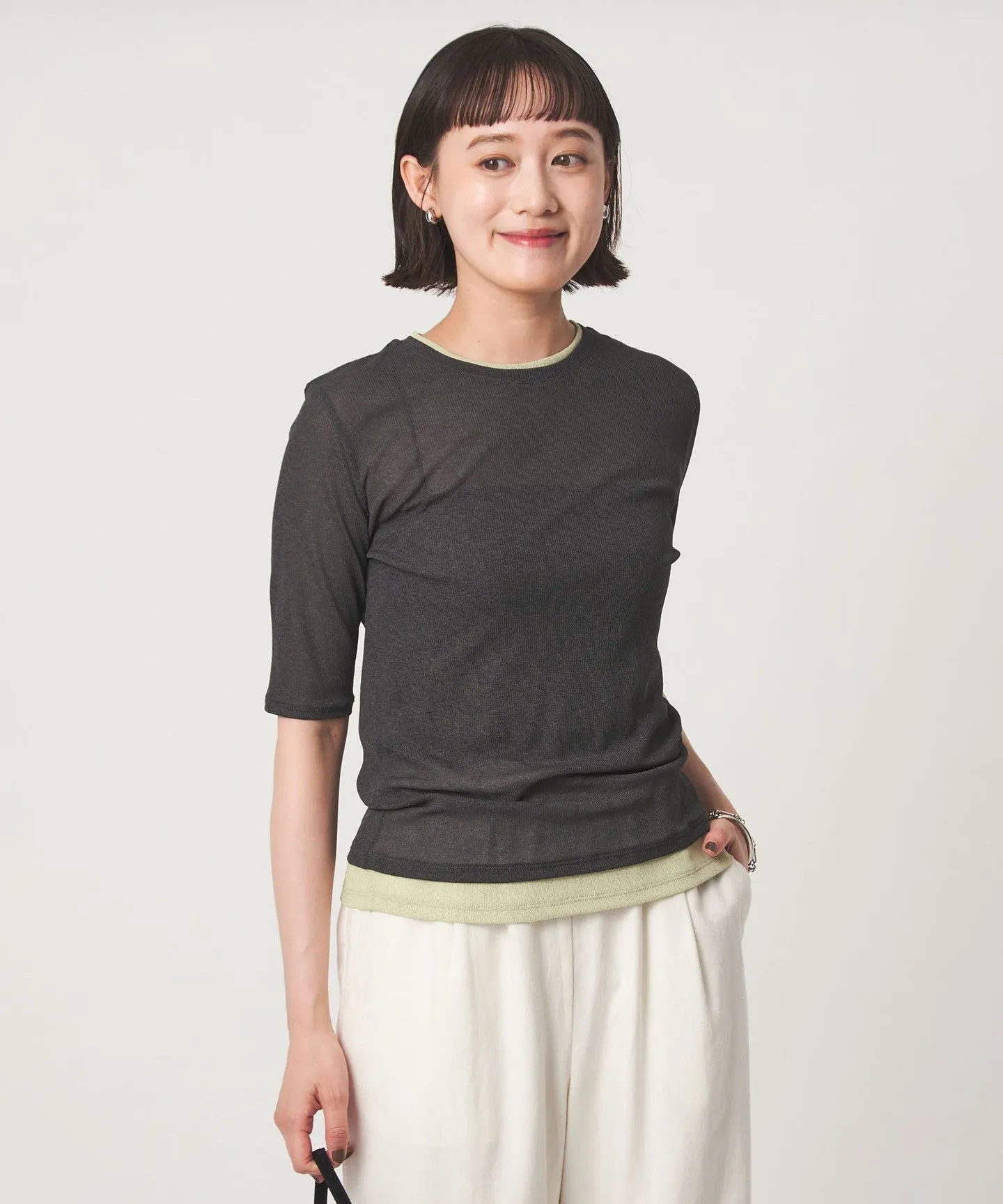 シアー メランジ Tシャツ sold by United Arrows product image thumbnail 4
