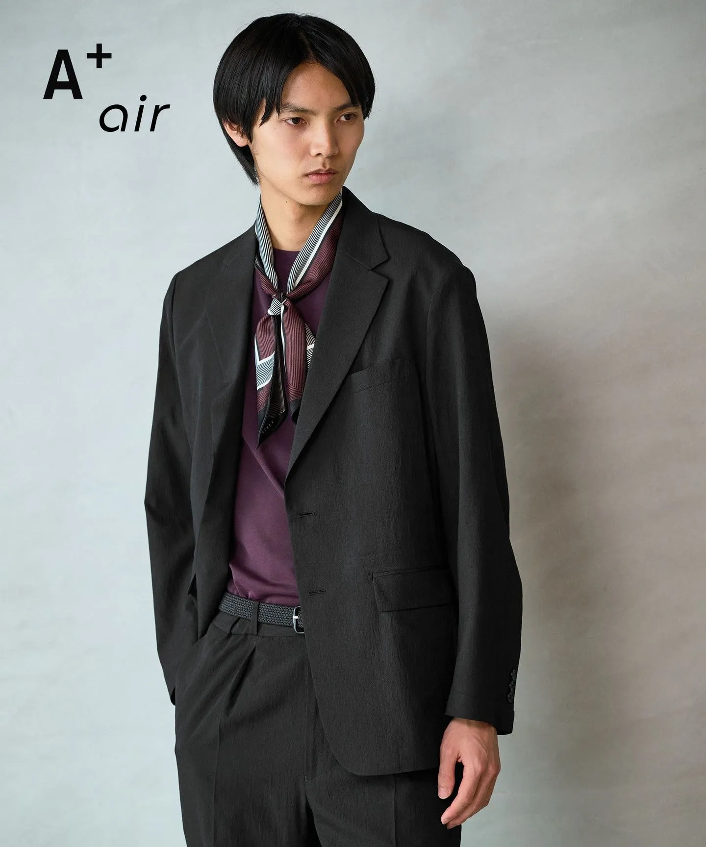 A+ air ポリエステル 空羽 2B リラックス セットアップジャケット -吸水速乾・通気性- sold by United Arrows