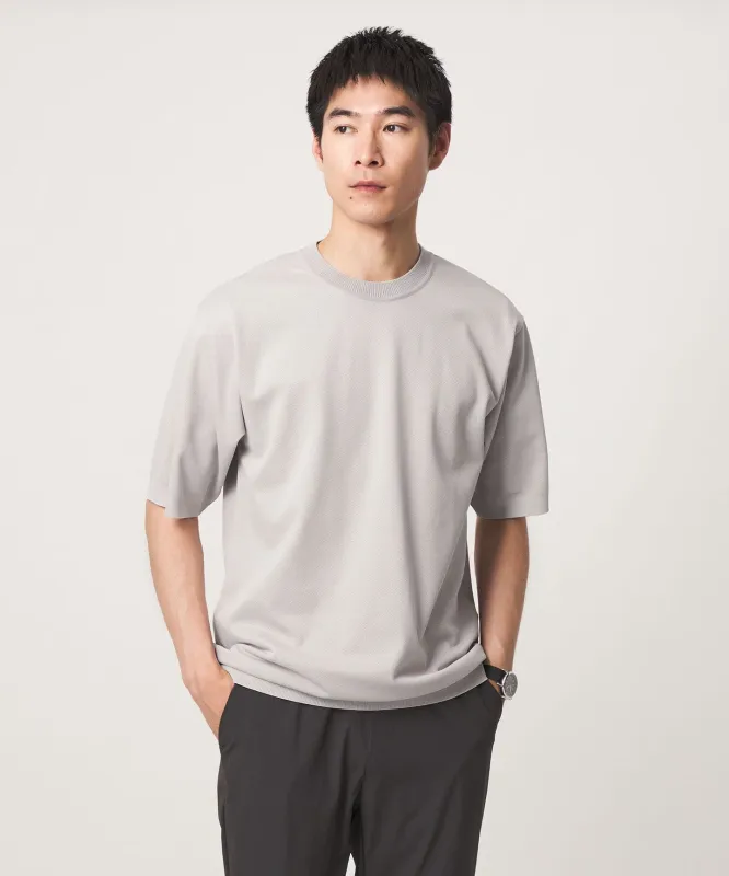 ニットライク カノコ クルーネック 半袖 Tシャツ made by United Arrows