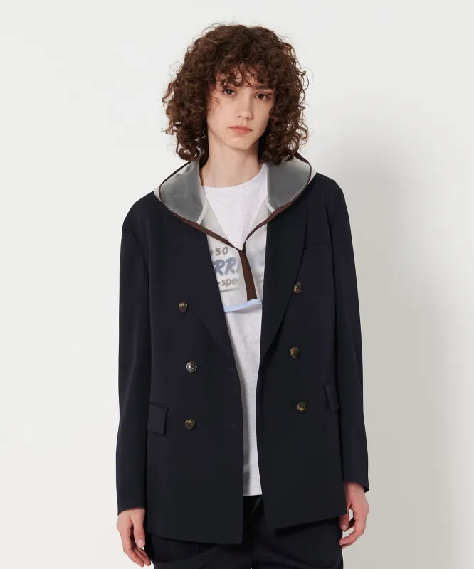 [6(ROKU)]パイピング フード made by United Arrows