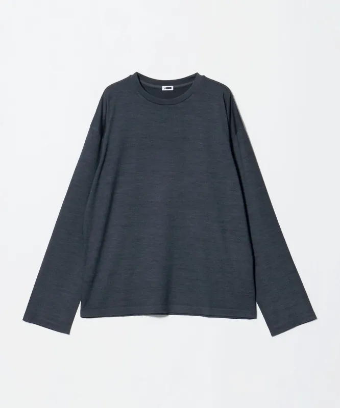 [H]スノー ウォッシュ ウール クルーネック ロングスリーブ made by United Arrows