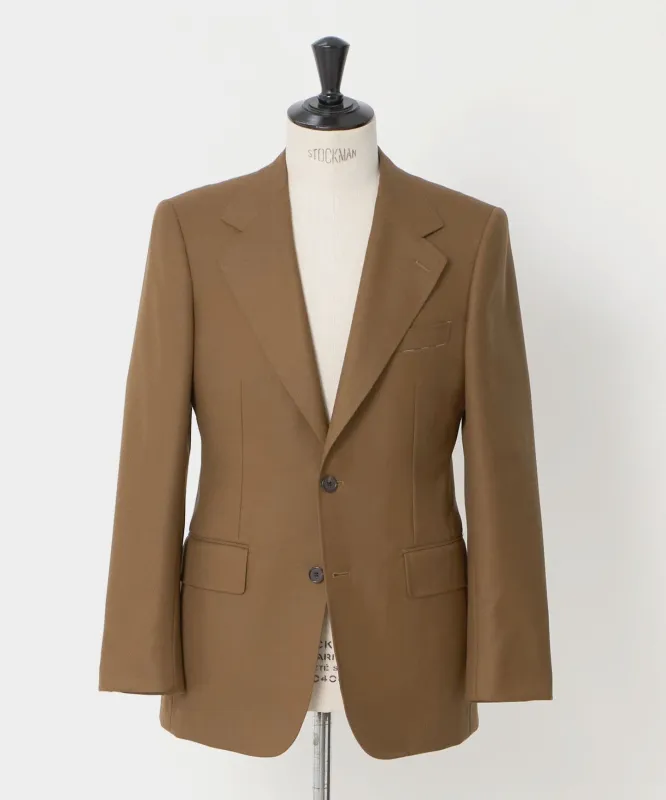 ギャバジン シングル 2ボタン テーラードジャケット ヨコストレッチ made by United Arrows