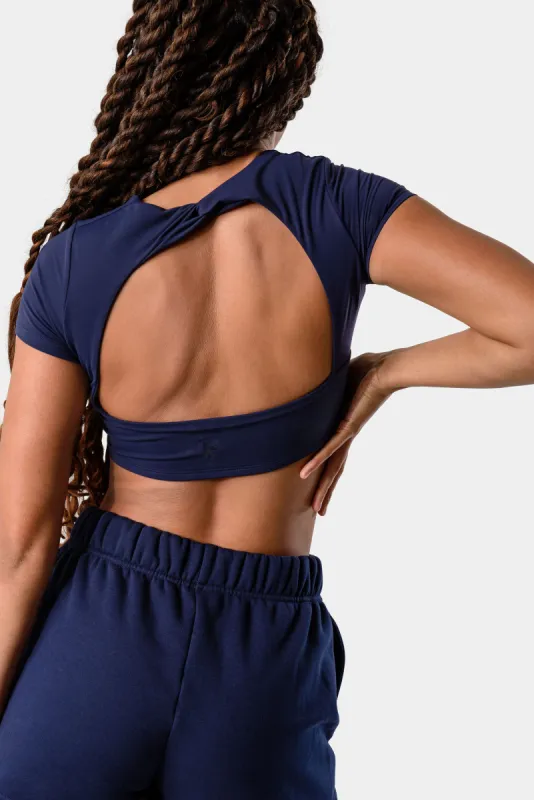 Isla Short Sleeve Top - Dark Iris sold by Kamo Fitness