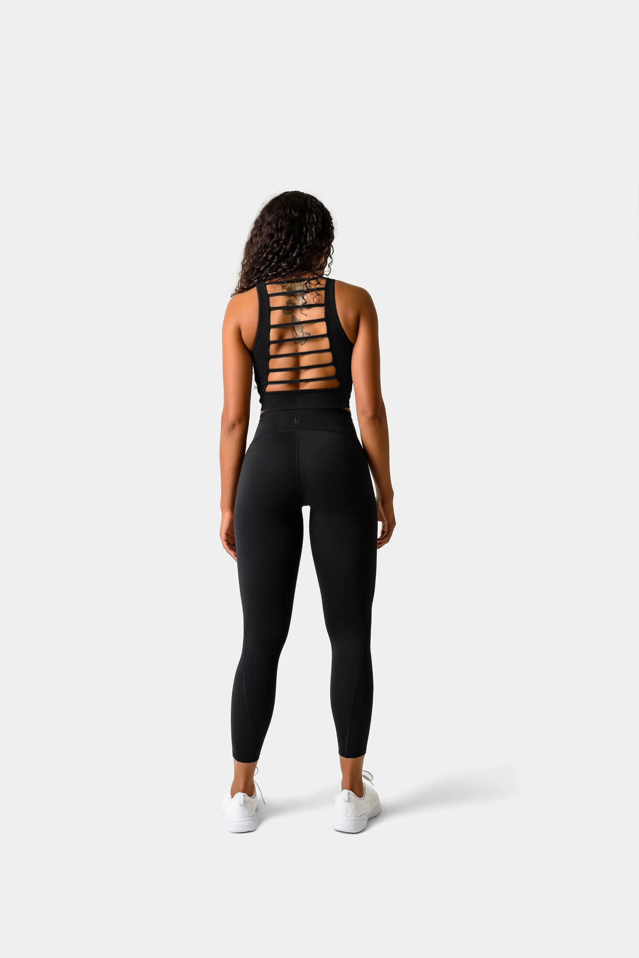 Hannah Tank Top Sports Bra - Black sold by Kamo Fitness product image thumbnail 4
