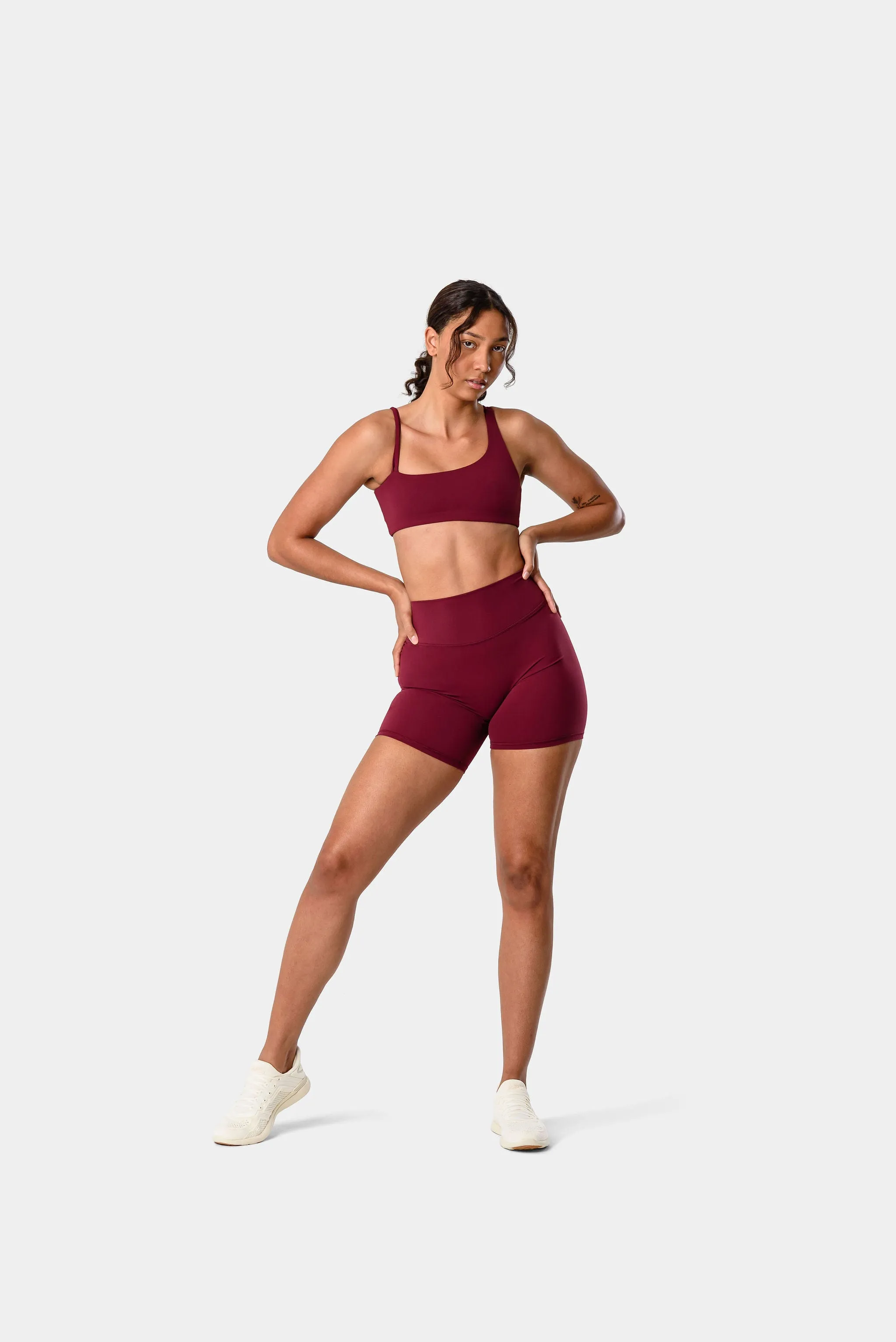 Ivy Sports Bra - Dark Cherry sold by Kamo Fitness product image thumbnail 3