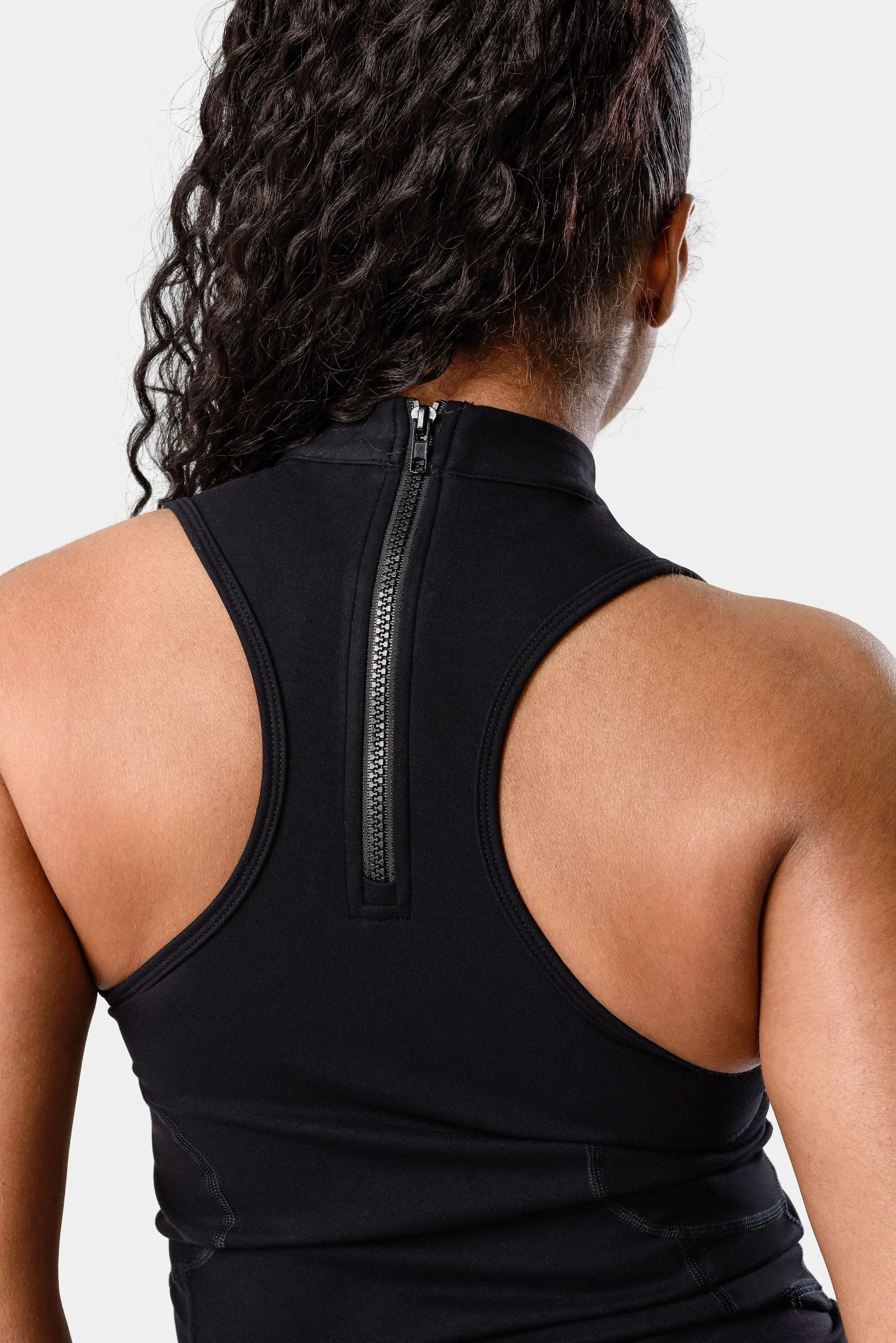 Mia High Neck Top - Black sold by Kamo Fitness product image thumbnail 4