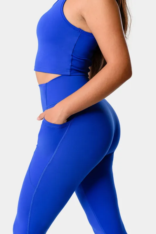 Hannah Pocket Leggings 25" - Galactic Cobalt sold by Kamo Fitness