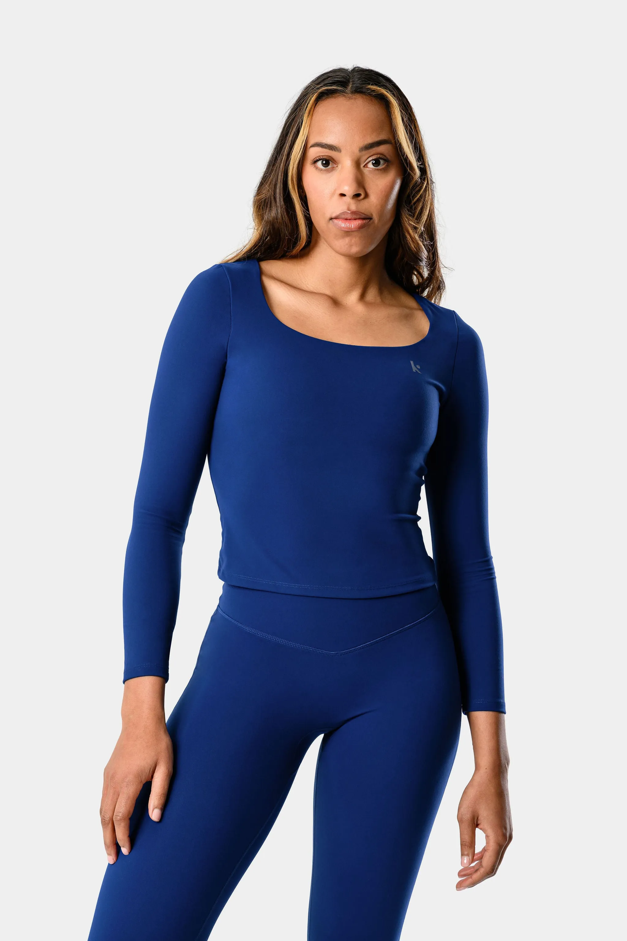 Lila Long Sleeve Top - Royal Blue sold by Kamo Fitness