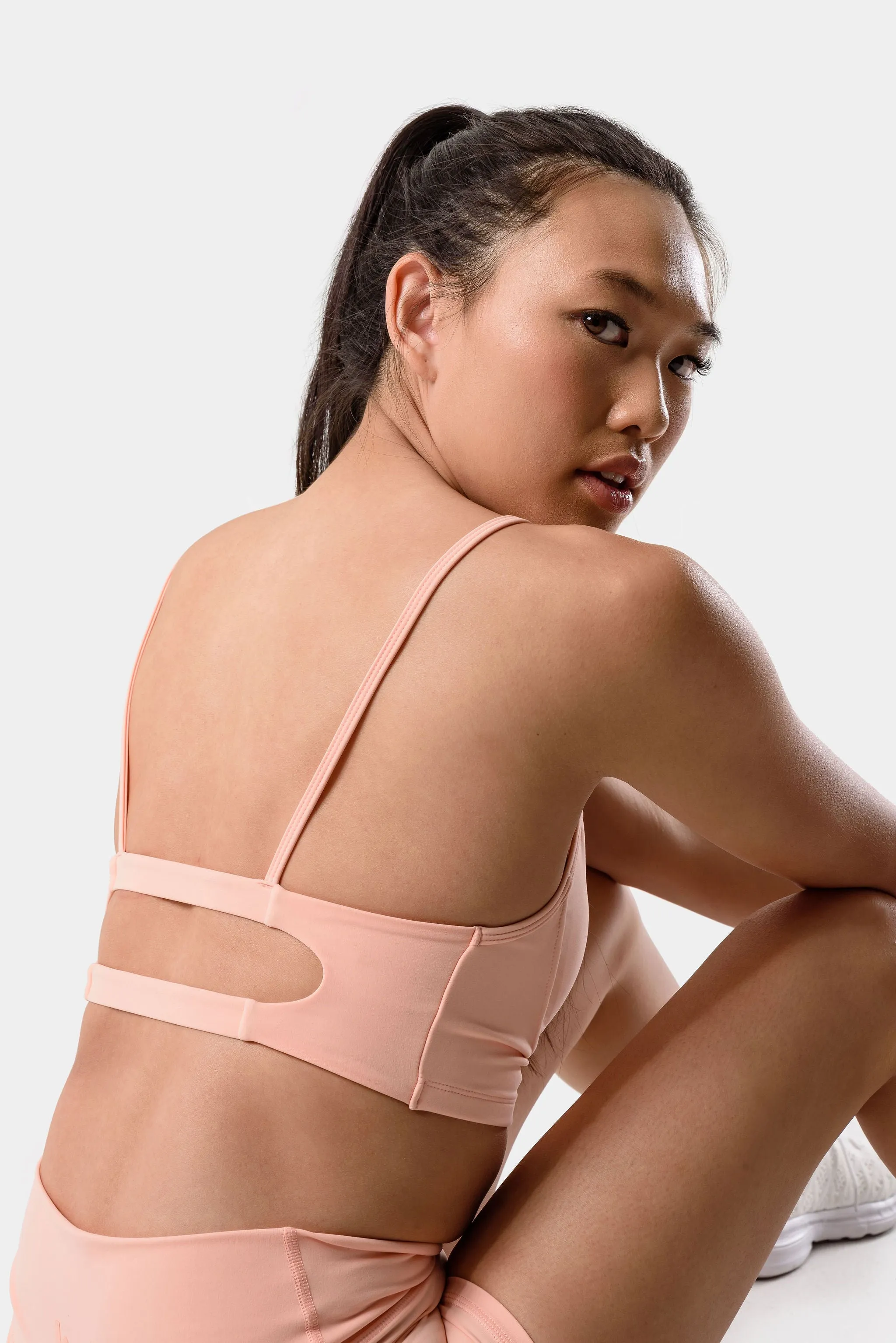 Isla Sports Bra - Peach Bud sold by Kamo Fitness product image thumbnail 4