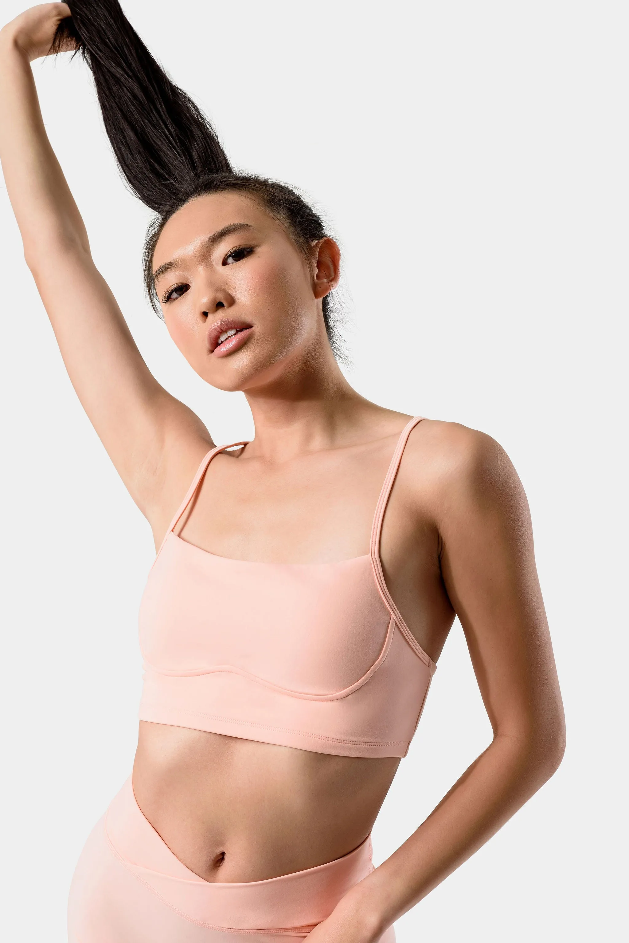 Isla Sports Bra - Peach Bud sold by Kamo Fitness