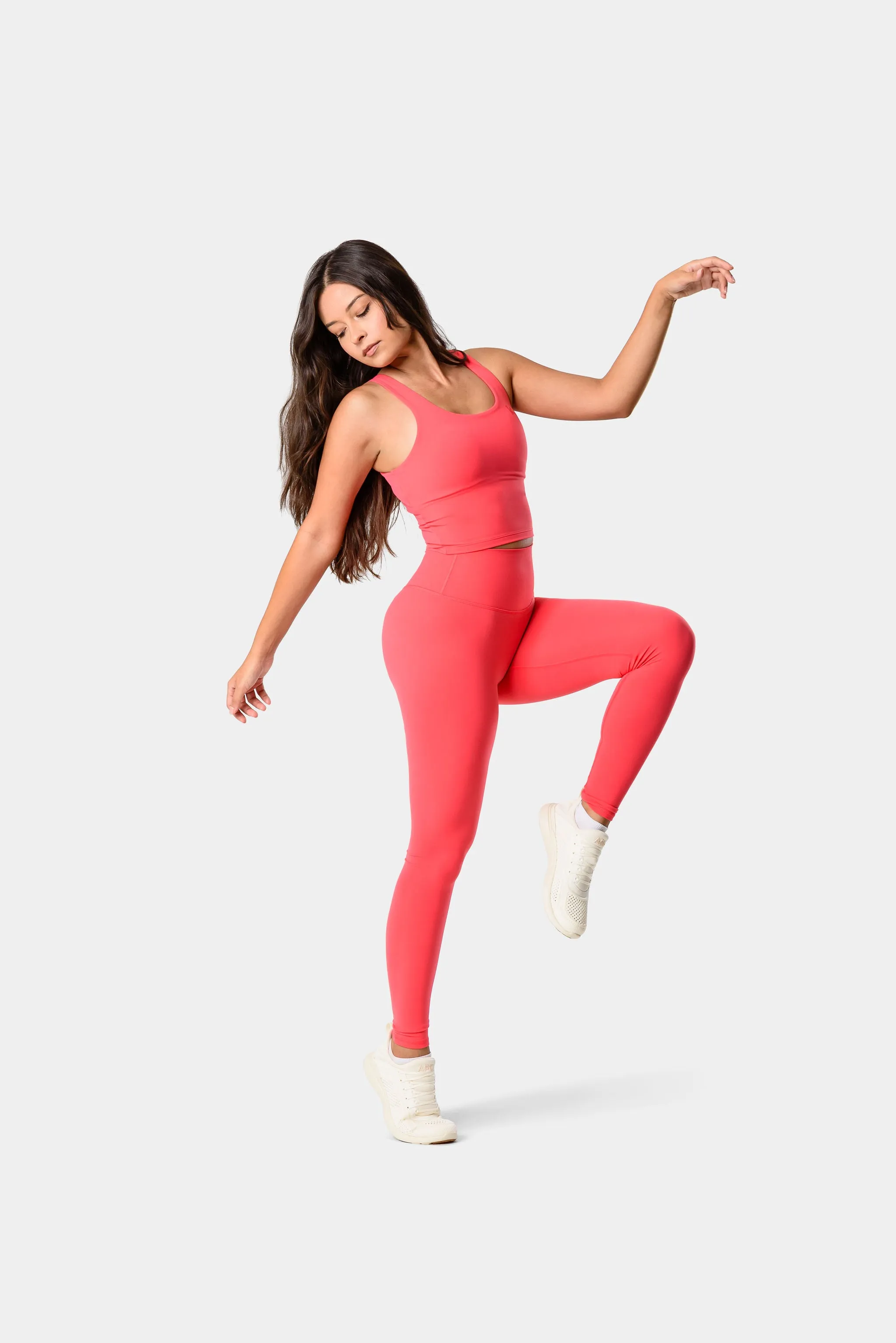 Nora Waist Length Tank Top - Paradise Pink sold by Kamo Fitness product image thumbnail 3