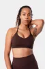 Iris Strappy Back Crop Sports Bra - Java Brown sold by Kamo Fitness