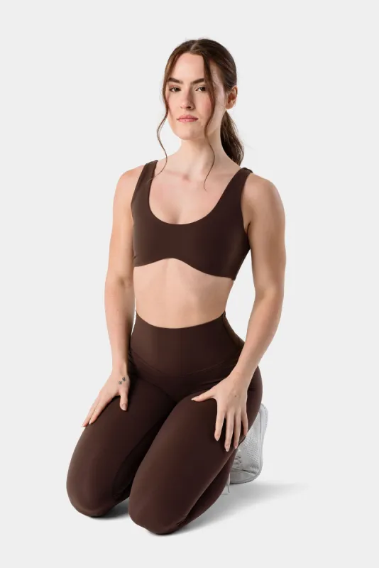 FeatherLite Cleo Sports Bra - Java Brown sold by Kamo Fitness